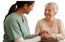 Indian caregivers bedside after discharge, keeping recovery tasks visible for the household